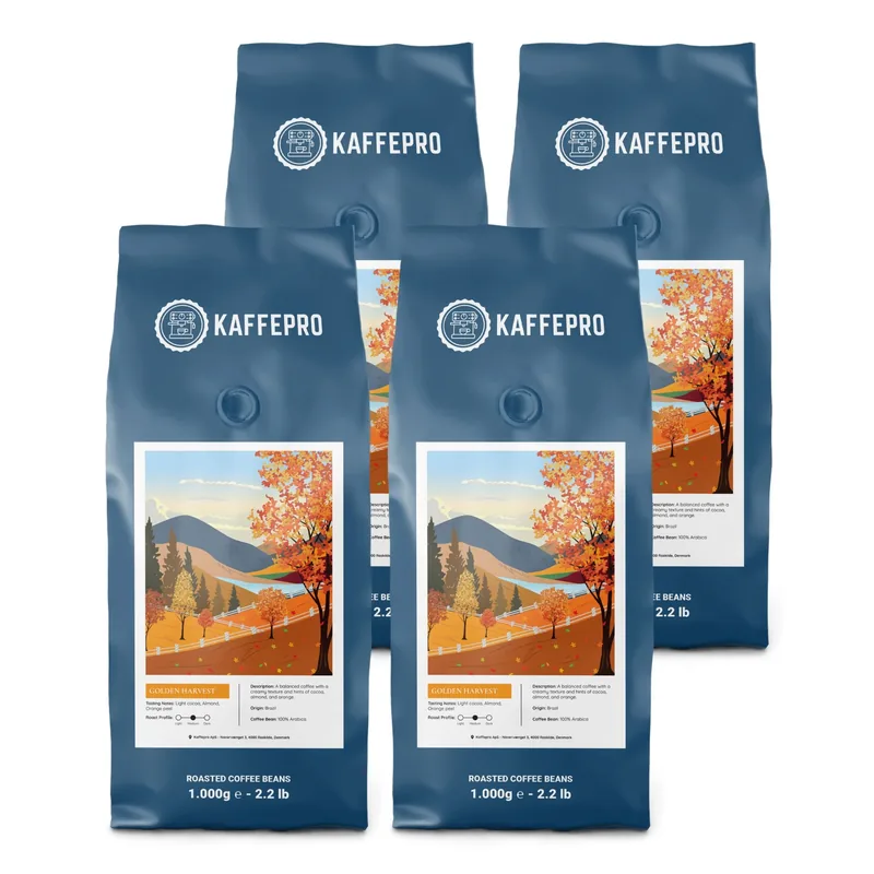 Golden Harvest kaffebønner, mellemristet 100% Arabica (1 kg) (4 stk.)