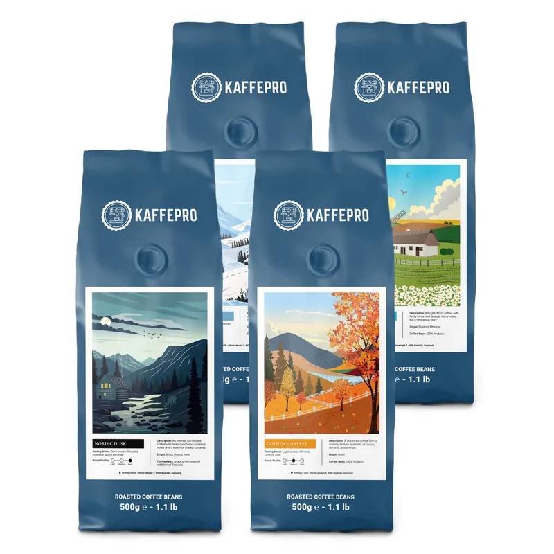 Nordic Dawn kaffebønner, mørkristet (500 gram) (1 stk.) (4 stk.)