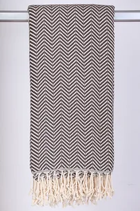 Hamam Jenny Sildeben Choko - 130 * 200 cm Plaid