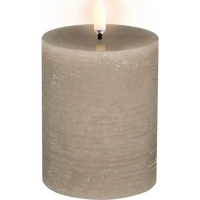Uyuni LED bloklys, batteri, beige