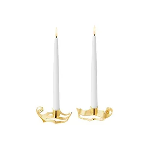 Georg Jensen 2026 Kertelysestager, 2 stk - Forgyldt  : Erling Christensen Møbler