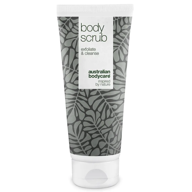 Body Scrub til bumser og uren hud på kroppen â Eksfoliering med 100% naturlig Tea Tree Oil - Også til intim brug - Tea Tree Oil / 400 ml