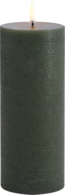 LED-stumplys, 20 cm, olivengrøn, ægte voks – Uyuni Lighting - Stue - Andet