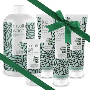Gave til morfar â Mundpleje 5 produkter med Tea Tree Oil - Fresh Mint
