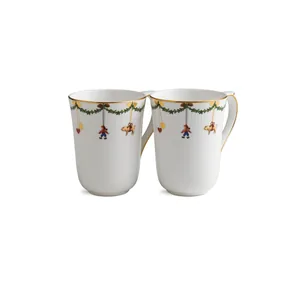 Stjerne Riflet krus, 2 stk. - 33 cl.