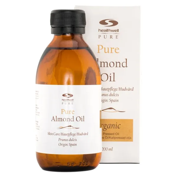 Healthwell PURE Mandelolie ØKO, 200 ml