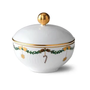 Royal Copenhagen Stjerne Riflet Jul sukkerskål - 15 cl  : Erling Christensen Møbler