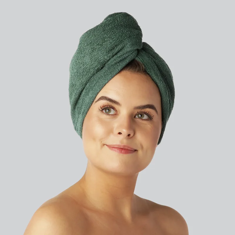 Bambus hårturban grøn