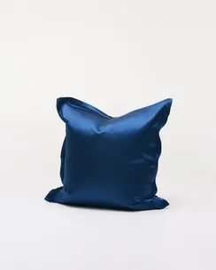Silke pudebetræk Navy