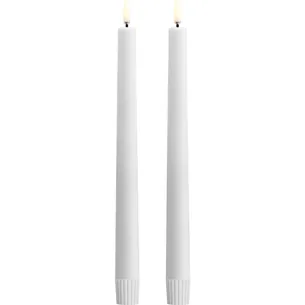 Uyuni LED kronelys, batteri, hvid