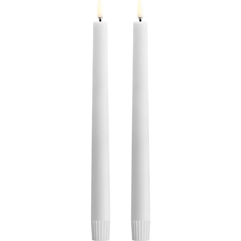 Uyuni LED kronelys, batteri, hvid