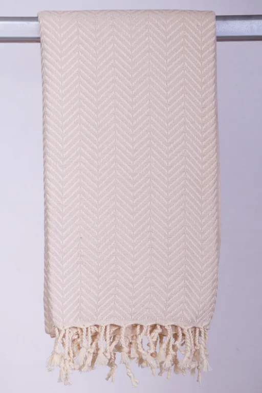 Hamam Jenny Sildeben Beige - 50 * 100 cm Gæstehåndklæde