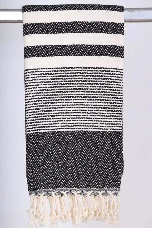 Hamam Vinter Joanna Sort - 130 * 200 cm Plaid