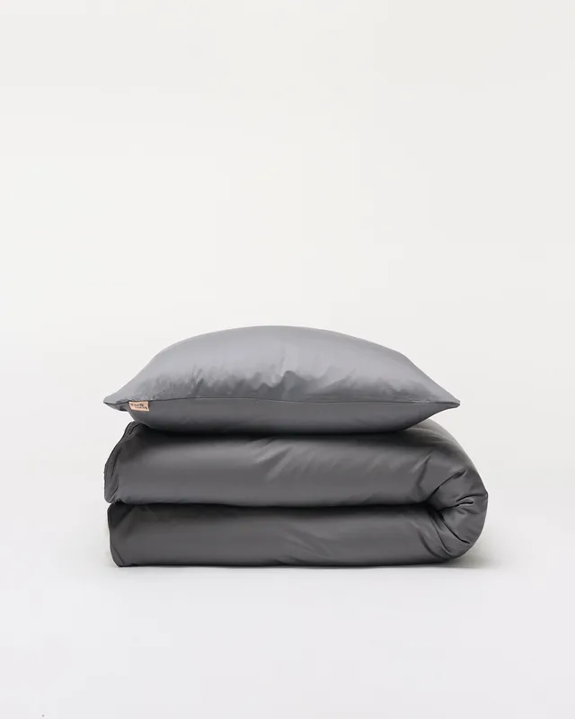 Juniorsengetøj bambus Mørk Grå 100x140cm - tidligere design