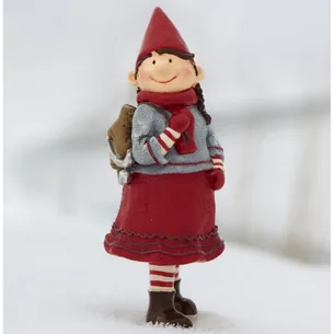Ribenissen Dagny m/ skøjter - Ib Laursen H: 13,5 cm