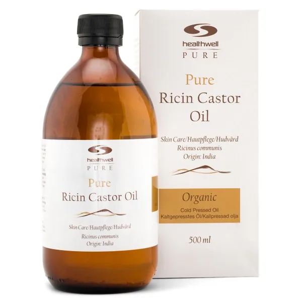 PURE Ricinus Castor olie ØKO, 500 ml