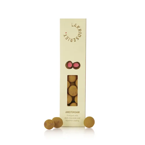 Amsterdam - Hindbærvingummi med mørk chokolade og lakrids - 170g