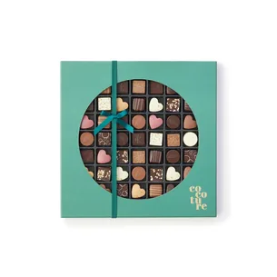 49 stykker fyldte chokolader i grøn Cocoture æske (440g)