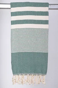 Hamam Vinter Joanna  Vinter grøn - 130 * 200 cm Plaid