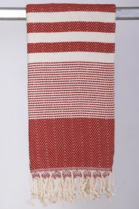 Hamam Vinter Joanna Bordeaux - 50 * 100 cm Gæstehåndklæde