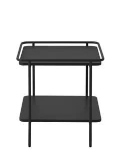 Yuba sidebord, m. 1 hylde, kvadratisk - hør metal (45x45) (1 stk.)