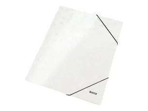 Mappe Leitz WOW A4 pap hvid, 10 stk.