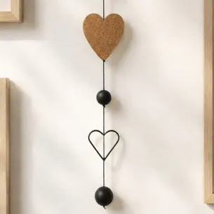 Nordic by hand MINI - Metalhjerte 10cm Sort