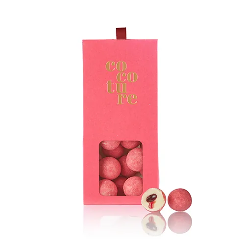 Cocoture chokoladekugler med hindbær - 90g