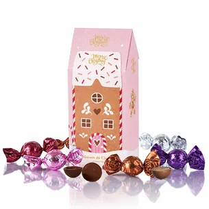 Fyldte chokoladekugler i lille Cocoture hus - 160g