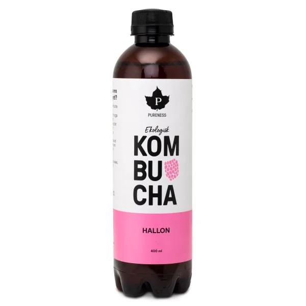 Pureness Kombucha Øko, Hindbær, 400 ml