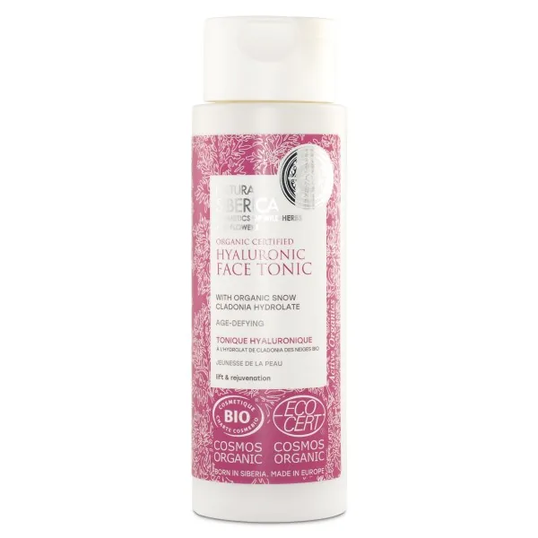 Organic Certified Age-Defying Hyaluronic Face Tonic, 150 ml
