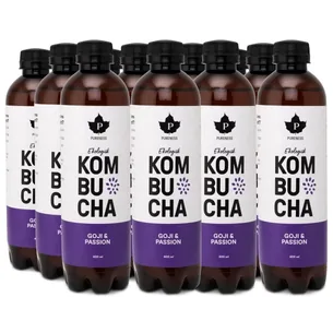 Pureness Kombucha Øko, Goji & Passion, 12-pak