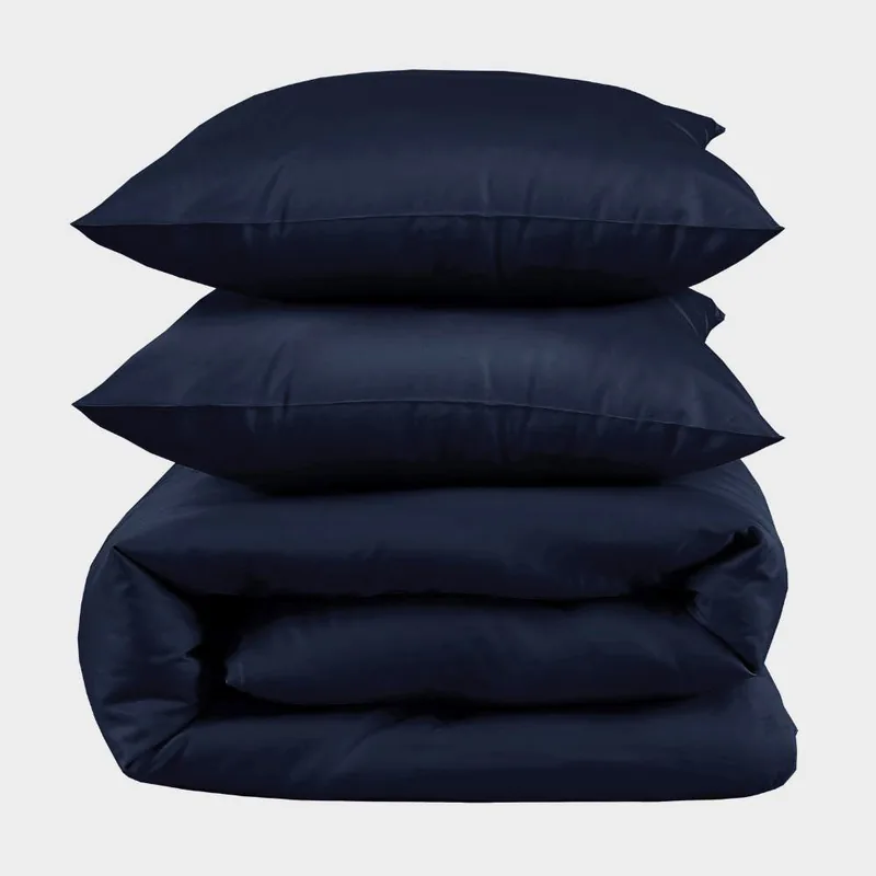 Bambus sengetøj navy 200x200